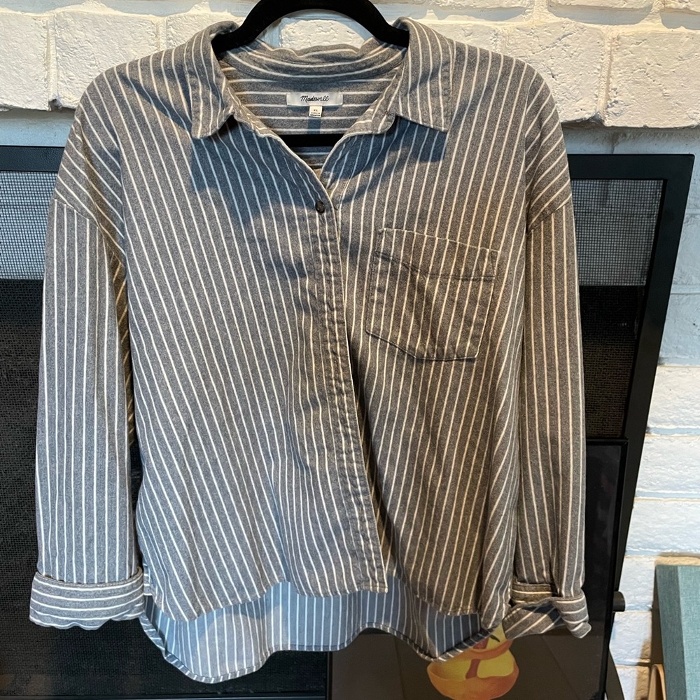 Madewell Flannel stripe